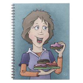 Donuts mit Sprinklerheft Notizblock