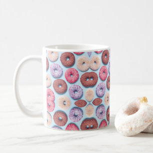 Donuts mit Sprinklmuster Kaffeetasse
