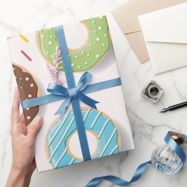 Donuts-Muster  Geschenkpapier (Schenken)