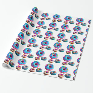 Donuts-Muster-Geschenkpapier Geschenkpapier