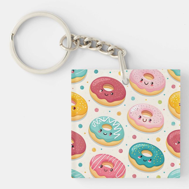 Donuts-Muster Schlüsselanhänger (Vorderseite)