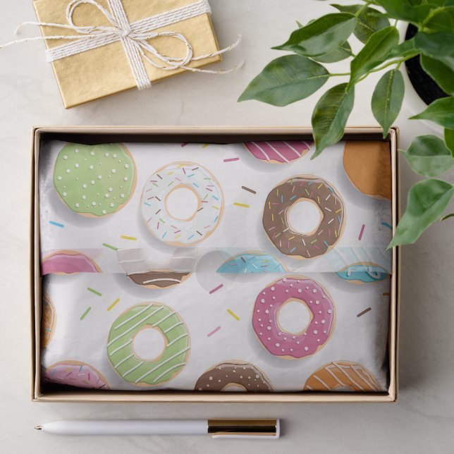 Donuts-Muster  Seidenpapier (Geschenk)