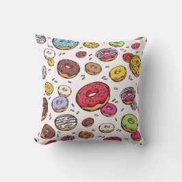 Donuts nahtloses Muster Kissen
