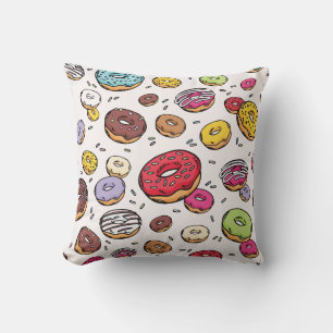 Donuts nahtloses Muster Kissen