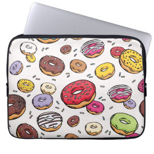 Donuts nahtloses Muster Laptopschutzhülle