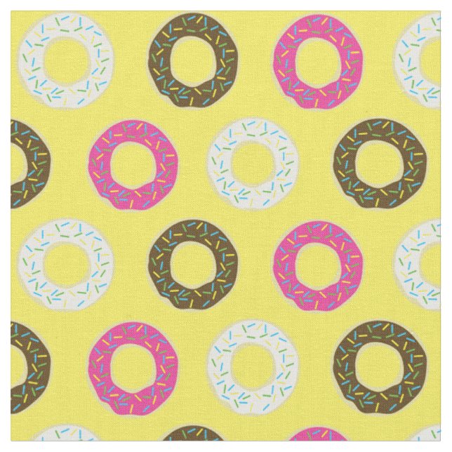 Donuts Niedlich Kids Colorado Food Doughnut Stoff (Nahaufnahme)