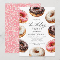 Donuts | Niedliche Dessert Thema Girl's Birthday P