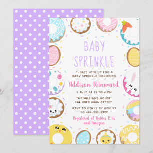 Donuts Oster-Baby-Sprinkle Einladung
