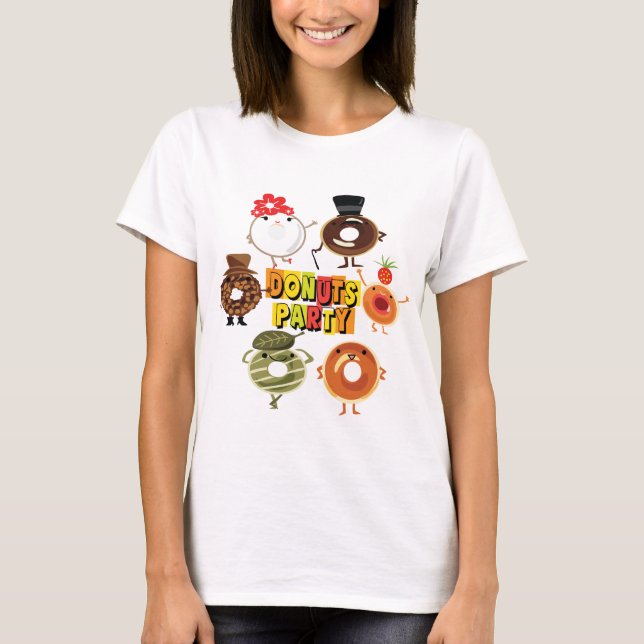 Donuts Party T-Shirt (Vorderseite)
