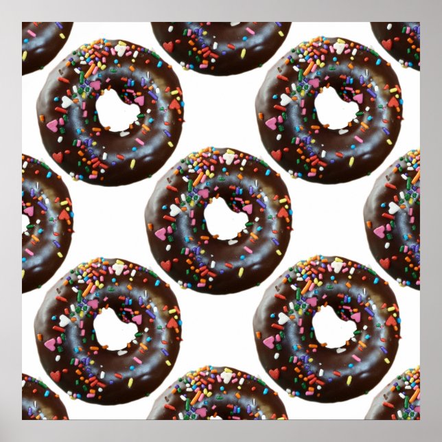 Donuts Pattern Poster (Vorne)