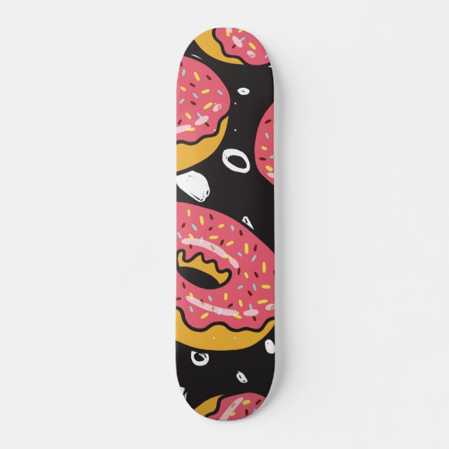 Donuts Pattern Skateboard (Vorne)