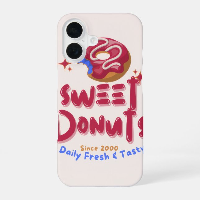 donuts phone case iPhone 16 hülle (Rückseite)