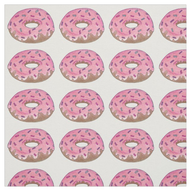 Donuts Pink Zuckerguss Doughnut Sprinkles Junk Foo Stoff (Muster)