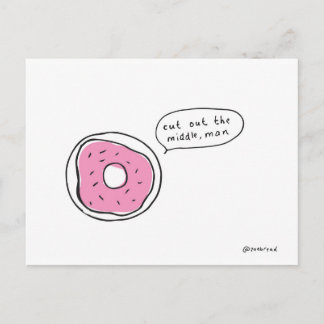 Donuts-Postkarte Postkarte