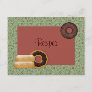 Donuts Recipe Card Postkarte