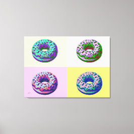 Donuts Retro Style Pop Art Leinwanddruck
