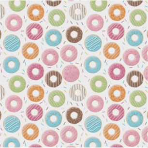 Donuts rosa blau und Bissen Schokoladenmuster Aufkleber