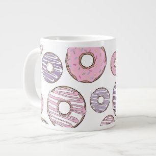 Donuts, rosa Donuts, Lila Donuts Jumbo-Tasse