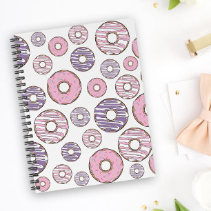 Donuts, rosa Donuts, Lila Donuts Notizblock