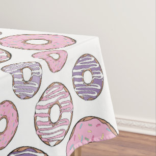 Donuts, rosa Donuts, Lila Donuts Tischdecke