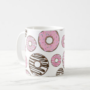 Donuts, rosa Donuts, weiße Donuts Kaffeetasse