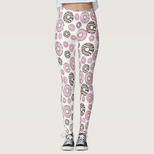 Donuts, rosa Donuts, weiße Donuts Leggings