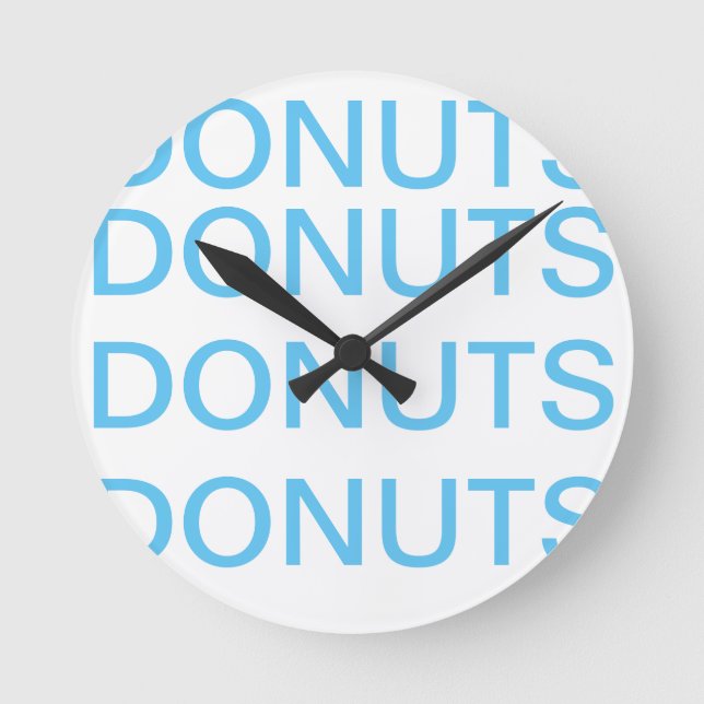Donuts  runde wanduhr (Vorderseite)
