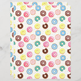 Donuts Scrapbook Paper