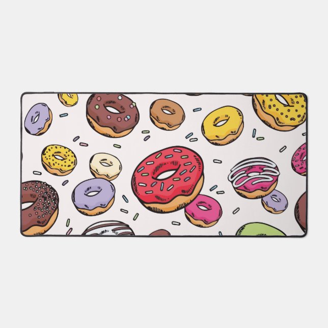 Donuts seamless pattern schreibtischunterlage (Vorderseite)