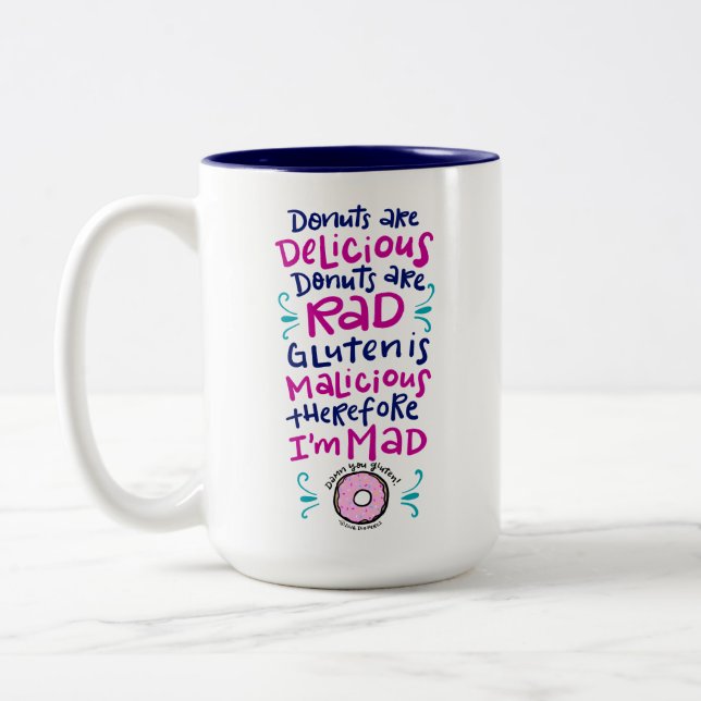 Donuts sind köstlich zweifarbige tasse (Links)