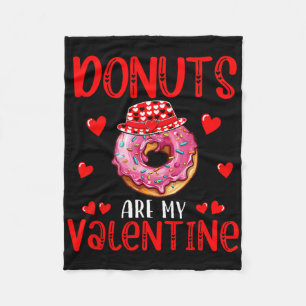 Donuts sind mein Valentins Food Lover Kinder Famil Fleecedecke