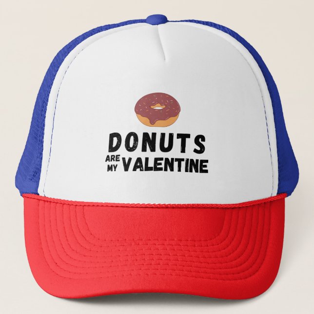 Donuts sind mein Valentinstag Truckerkappe (Vorderseite)