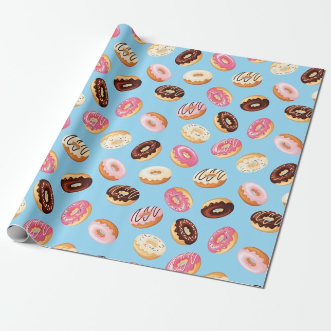 Donuts Tiled Design Geschenkpapier (Ungerollt)