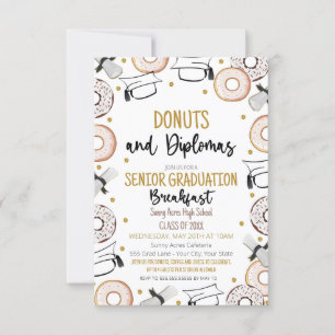 Donuts und Abschluss von Diplomaten Einladung