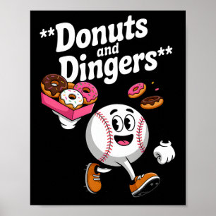Donuts und Dingers verkaufen Fan Spaß Donut Poster