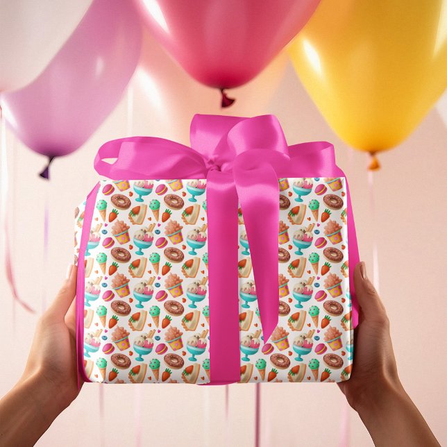 Donuts und Eiscreme Geschenkpapier (Von Creator hochgeladen)