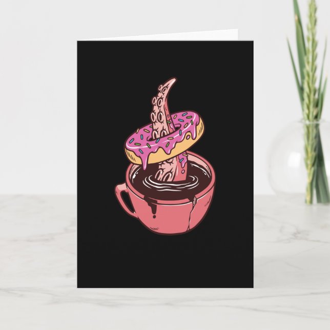 Donuts und Kaffee Karte (Vorderseite)