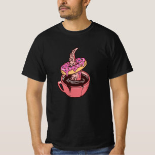 Donuts und Kaffee T-Shirt