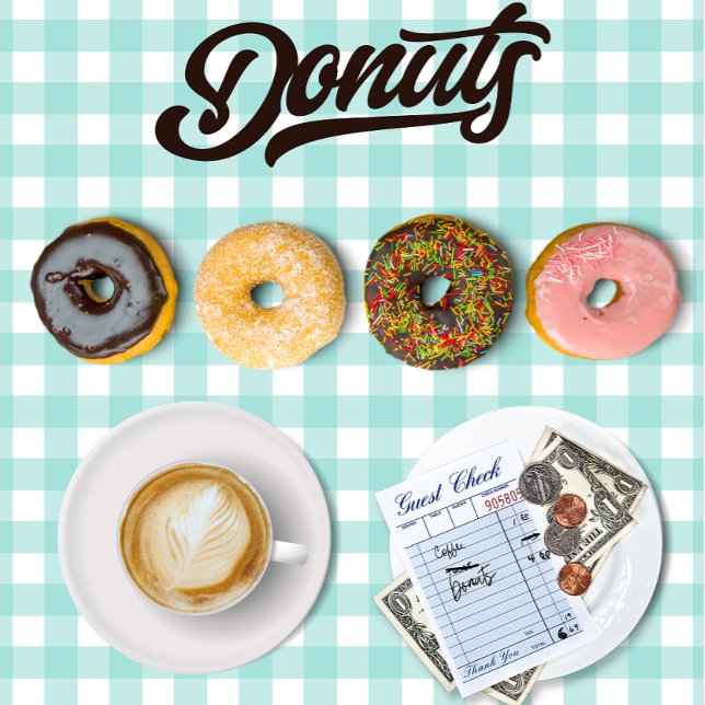 Donuts und Kaffee-T - Shirt (Von Creator hochgeladen)