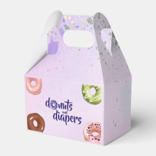 Donuts und Windeln Baby Sprinkle Dusche Geschenkschachtel
