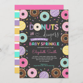 Donuts und Windeln| Sweet Doughnut Baby Sprinkle Einladung