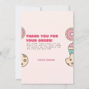 Donuts Vielen Dank Karten für kleine Unternehmen