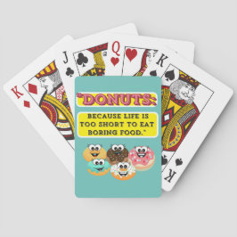 DONUTS, weil das Leben zu kurz ist, um langweilig  Spielkarten