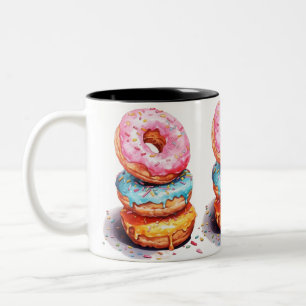 Donuts Zweifarbige Tasse
