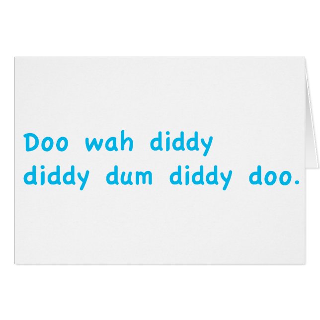 Doo Wah Diddy (Vorderseite (Horizontal))