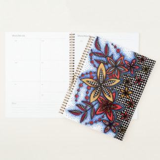 Doodle Abstract Floral Planer