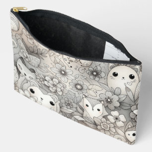 Doodle Abstrakte Tiersammlung Zubehörtasche
