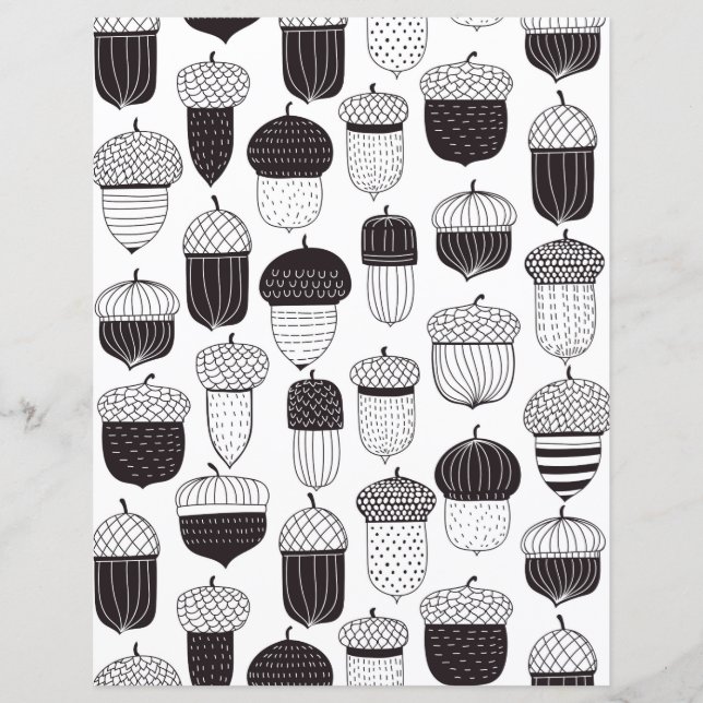 Doodle-Akkorde Herbstmuster (Vorderseite)