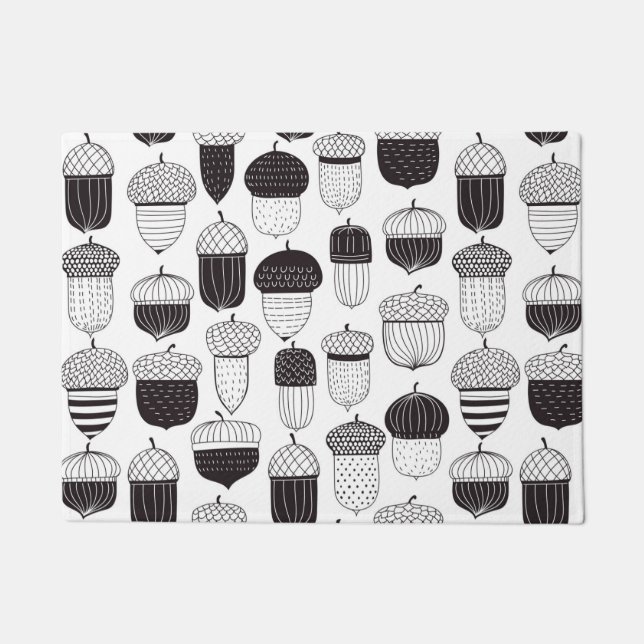 Doodle-Akkorde Herbstmuster Fußmatte (Vorderseite)