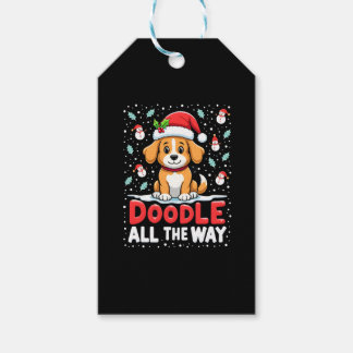 Doodle All The Way Funny Goldendoodle Santa Hat Ch Geschenkanhänger